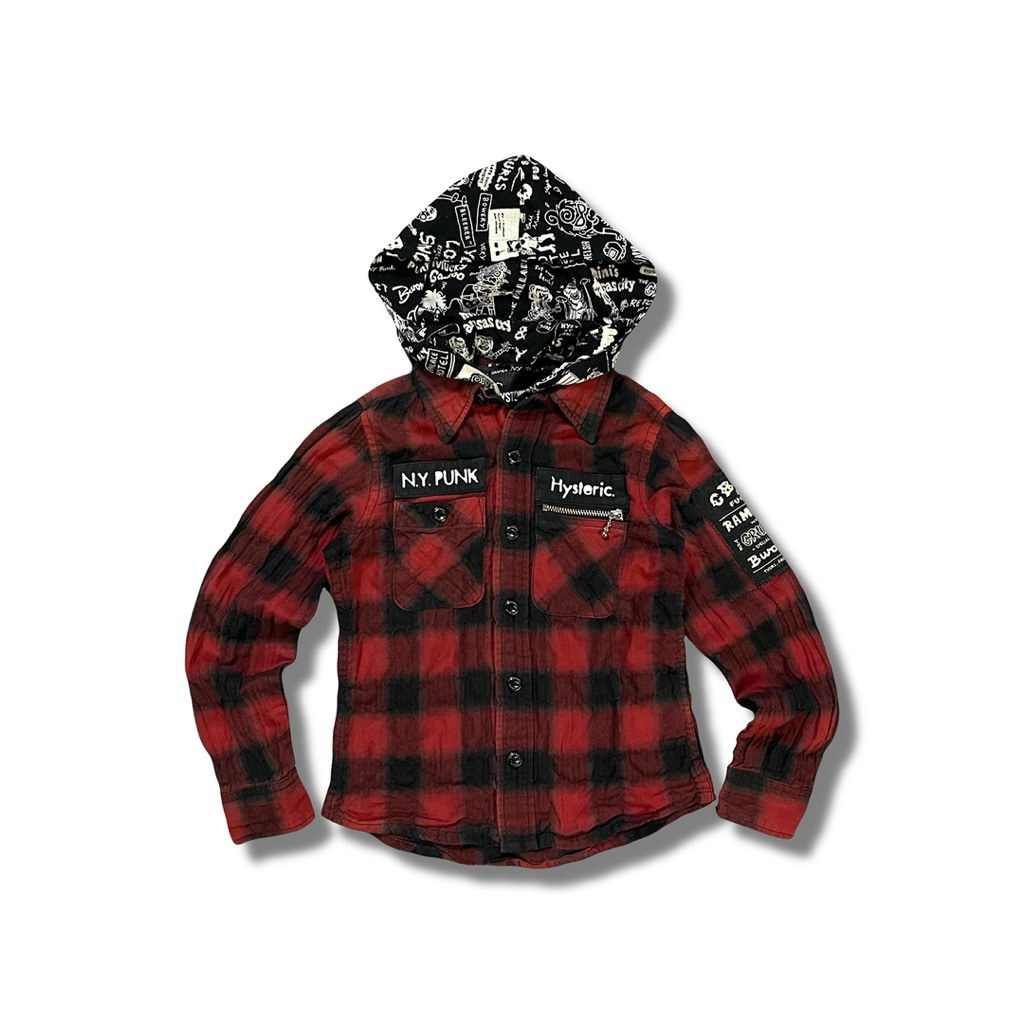 Hysteric Glamour NY Punk Hooded Flannel