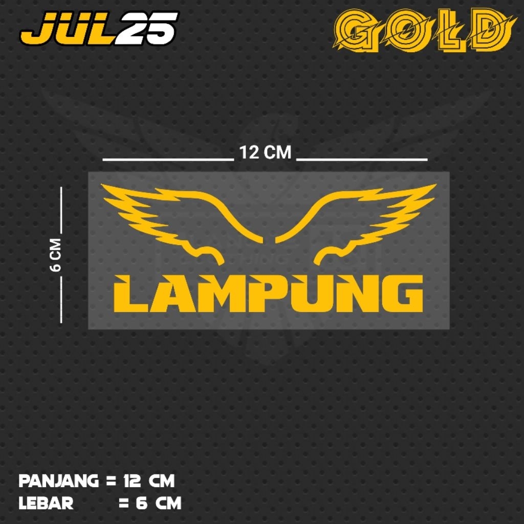สติ๊กเกอร์ตัด LAMPUNG / JUL25 LMPG