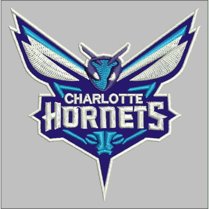 CHARLOTTE HORNETS PREMIUM EMBROIDERED PATCH EMBLEM - DH