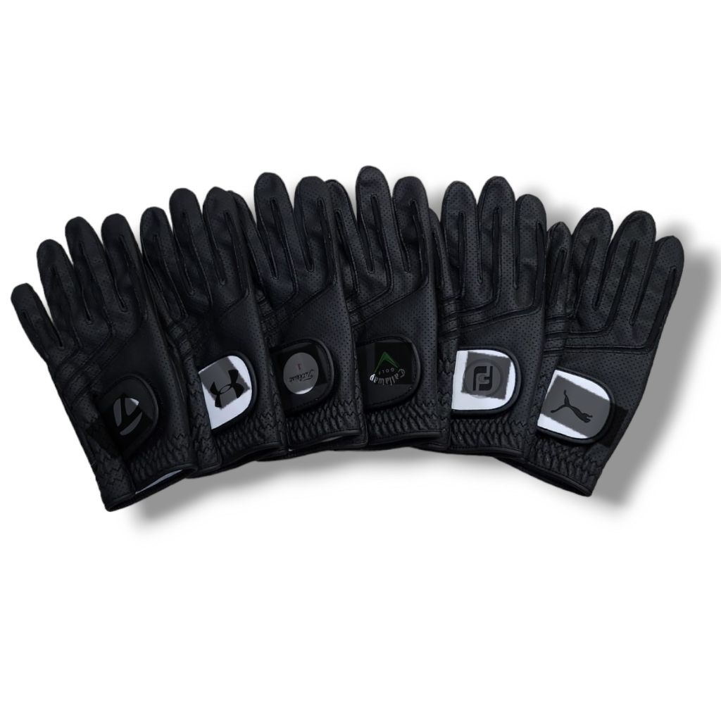 Glove Golf Man / ถุงมือกอล์ฟผู้ชาย หนังสีดํา และผสมสังเคราะห์