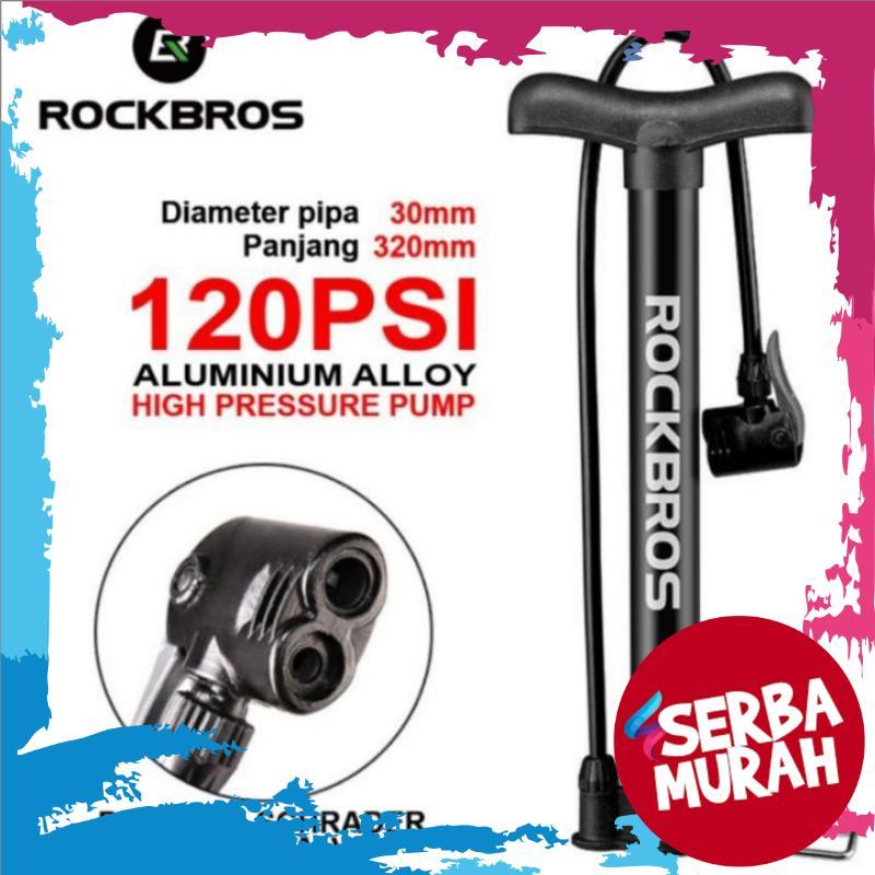 Rockbross ปั๊มจักรยาน 120psi 32cm