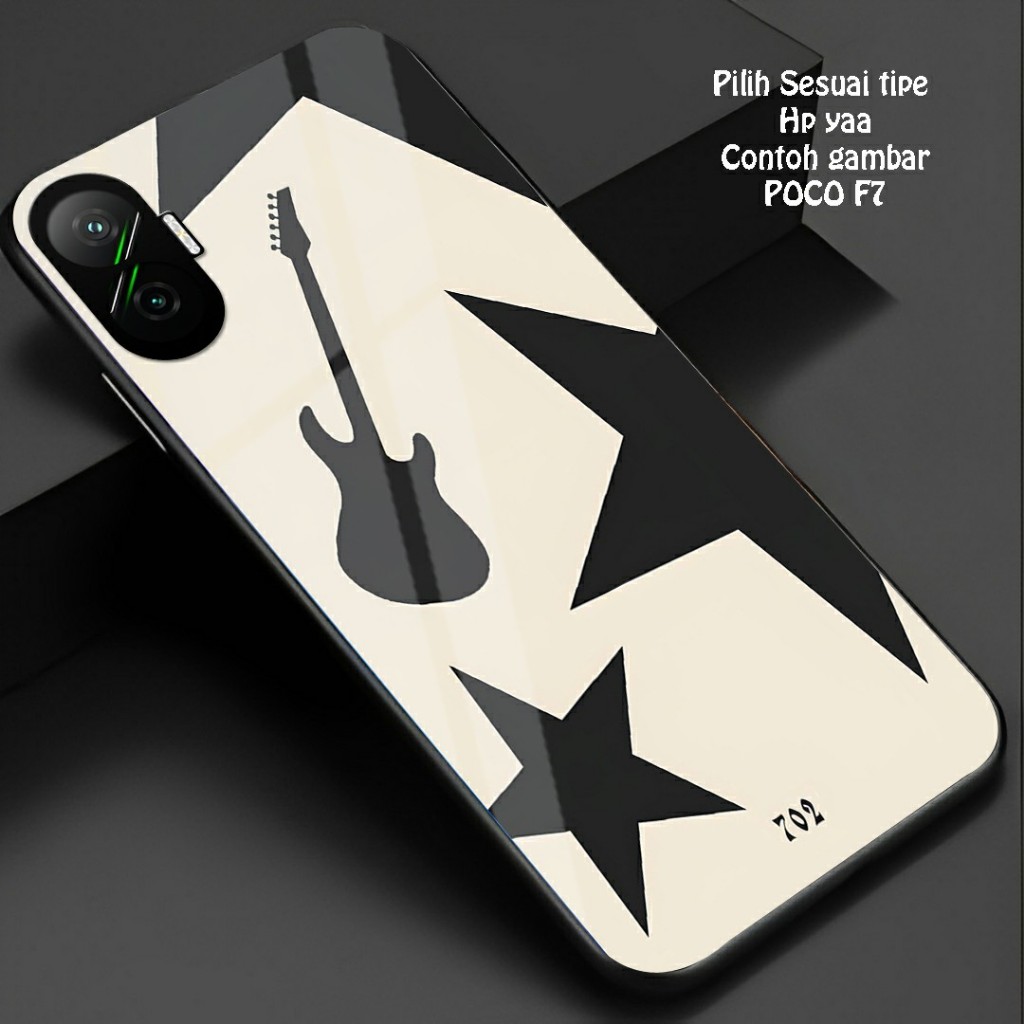 HP Glossy Glass Softcase สําหรับ POCO F7 - เคสโทรศัพท์ POCO F7 - เคส POCO F7 (GM 101)