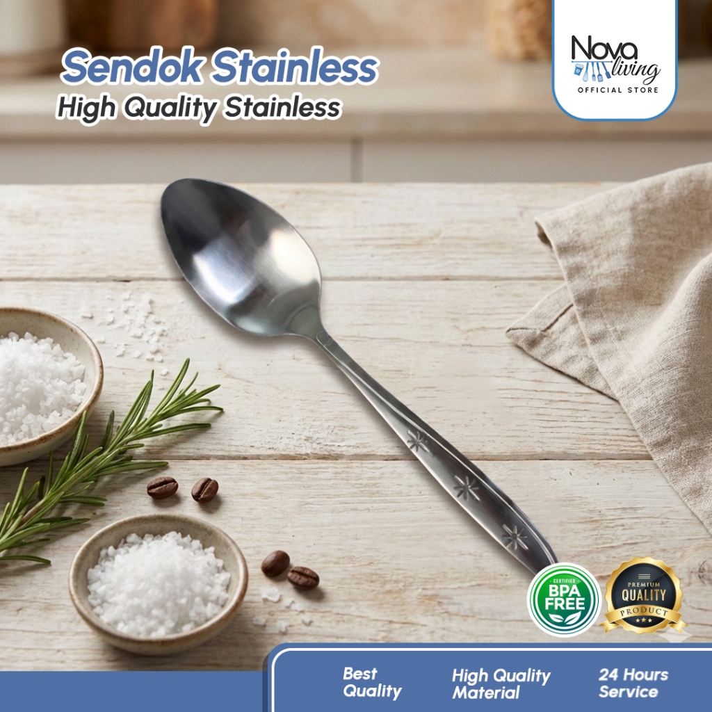 King Balance ช้อนส้อมซุปอาหารสแตนเลสอเนกประสงค์ - STS88 STG88