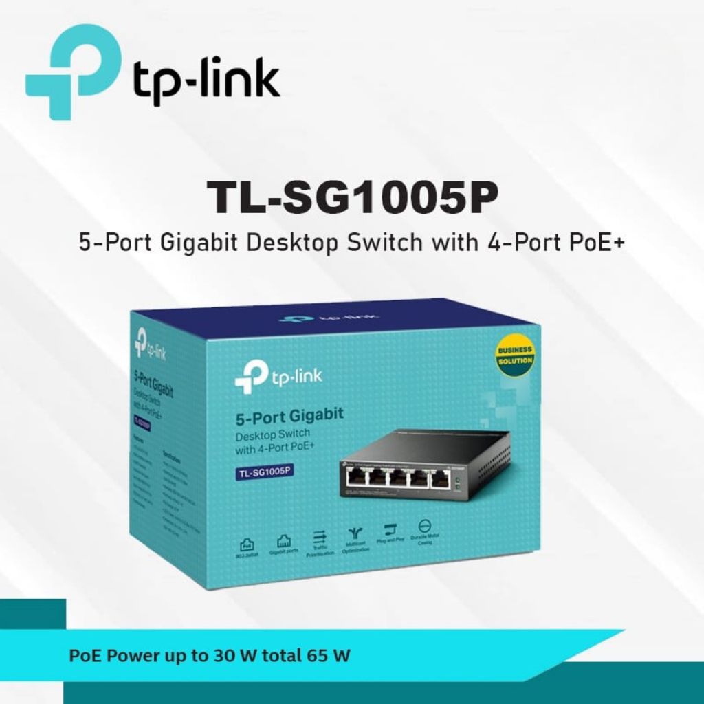 TP-Link TL-SG1005P 5 5port 1000Mbps Gigabit Desktop Switch Hub