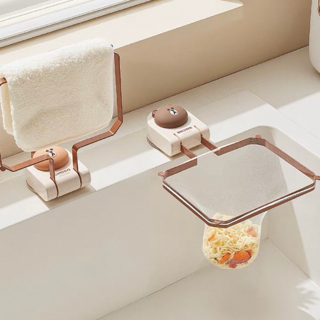 สีน้ําตาล LINE FRIENDS SINK FILTER NET