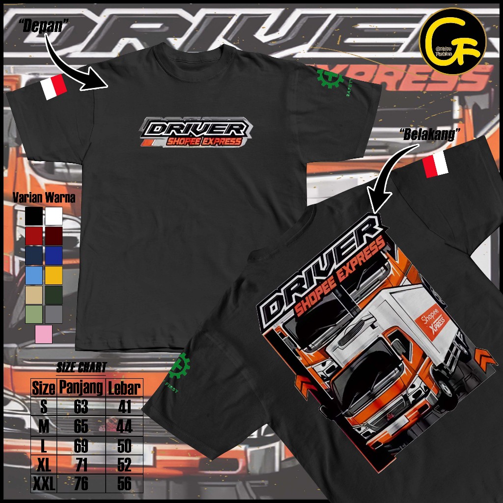 Shopee Express Driver เสื้อยืด Young Driver พร้อมคํา Cotton Combed 30s DTF ผู้ใหญ่ผู้ชายผู้หญิง DIST