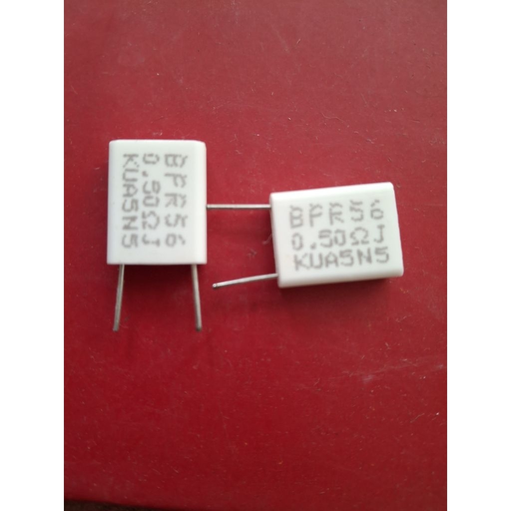 20 ชิ้น RESISTOR Nobel 5 วัตต์ 0.5 R Noble 5w 0.5