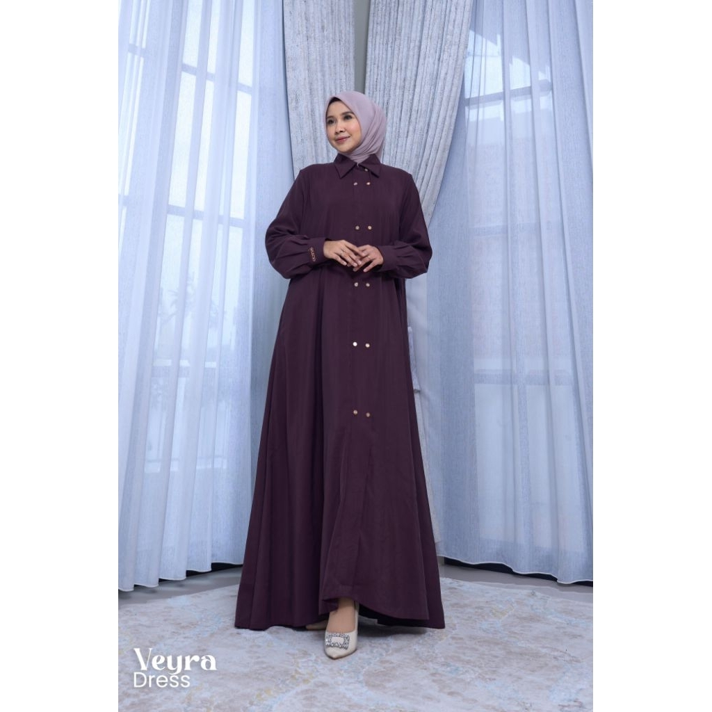 VEYRA DRESS / PARTY GAMIS / ORIGINAL LUXURY EID DRESS BY ALEVI (ขนาดมาตรฐานเท่านั้น)