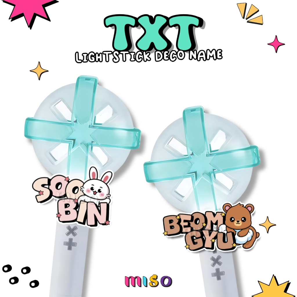 TXT แท่งไฟ MOABONG Deco / TXT ตกแต่งแท่งไฟ / MOABONG Deco แท่งไฟ Deco / TXT แท่งไฟ Deco / MOABONG De