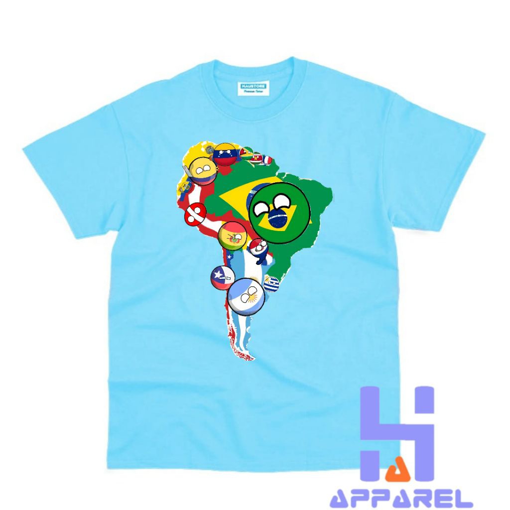 CHILDRENS CLOTHES เสื้อยืด COUNTRY BALL MAPS HUMAN COUNTRY