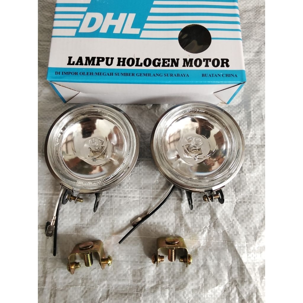 HOLOGEN H3 199 ROUND LAMP 12V 24V - หมอกโคมไฟ 199 H3 ROUND UNIVERSAL สีขาวสีเหลือง 12V 24V