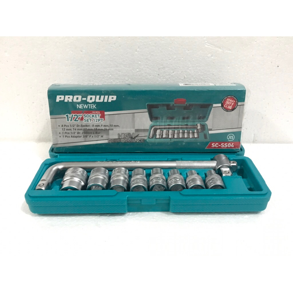PRO QUIP-SOCKET ชุด 1/2x10PCS-12PT PRO QUIP SC-SS04