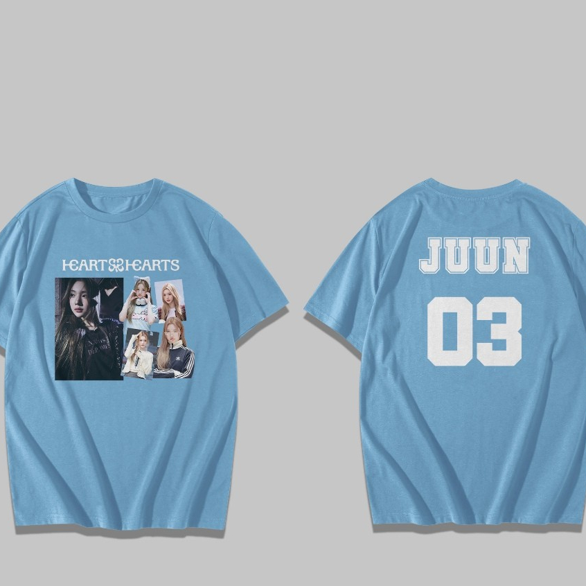 เสื้อยืด JUUN Hearts2Hearts / เสื้อยืด Hearts 2 Hearts / เสื้อยืด Kpop / แฟน ๆmerch