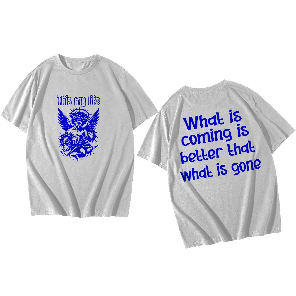 Ar88 Regular fit baby angel this my life เสื้อยืด - หวีผ้าฝ้าย 30s