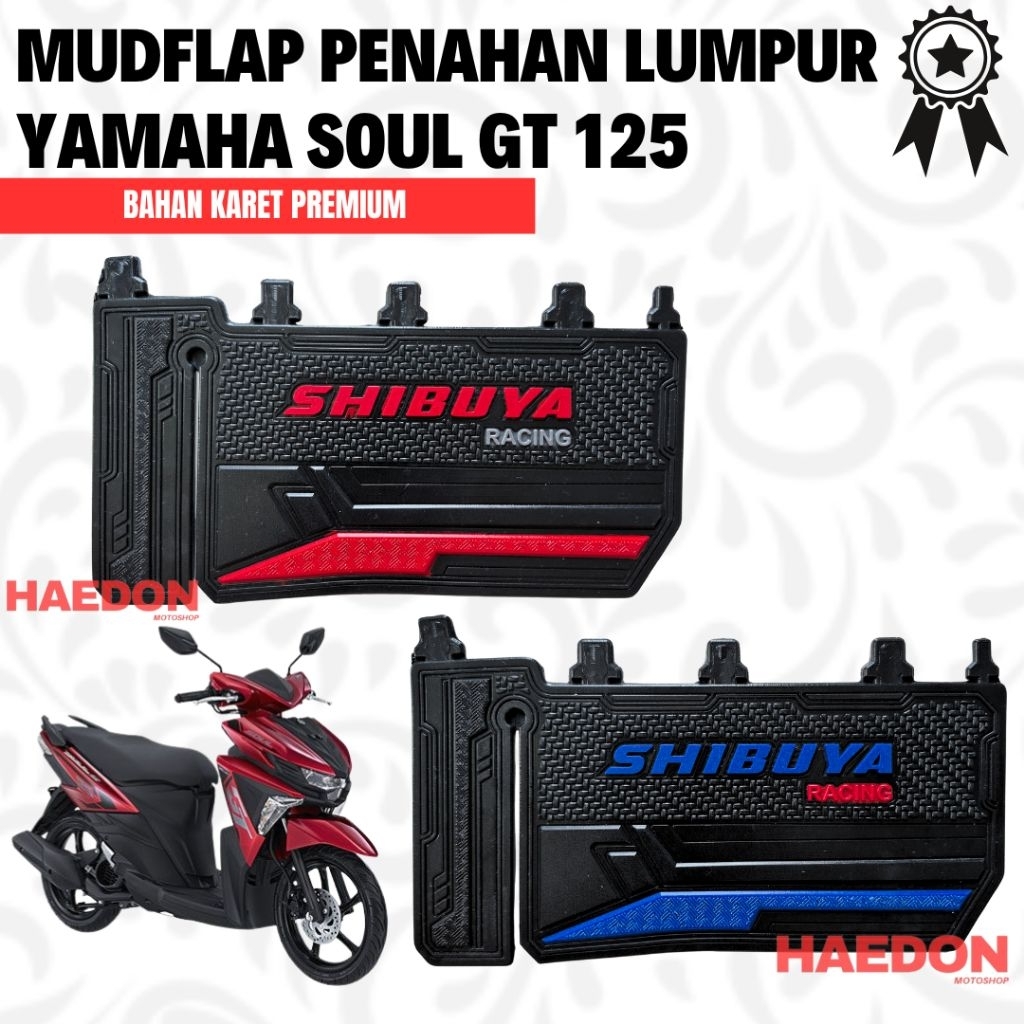 Yamaha Soul GT 125 Mudflap / Yamaha Soul GT 125 Mudguard / Yamaha Soul GT 125 Mud Flap วัสดุยางพรีเม