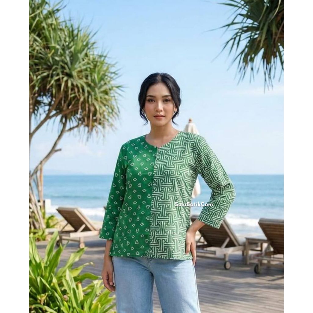 GARUTAN PAGER CINDE IJO BATIK BLOUSE