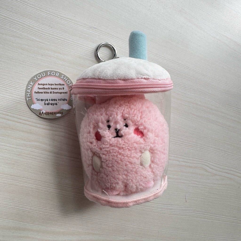 COOKY BOBA PLUSH KEYRING - BTS jungkook merch อย่างเป็นทางการ แกะกล่อง READY