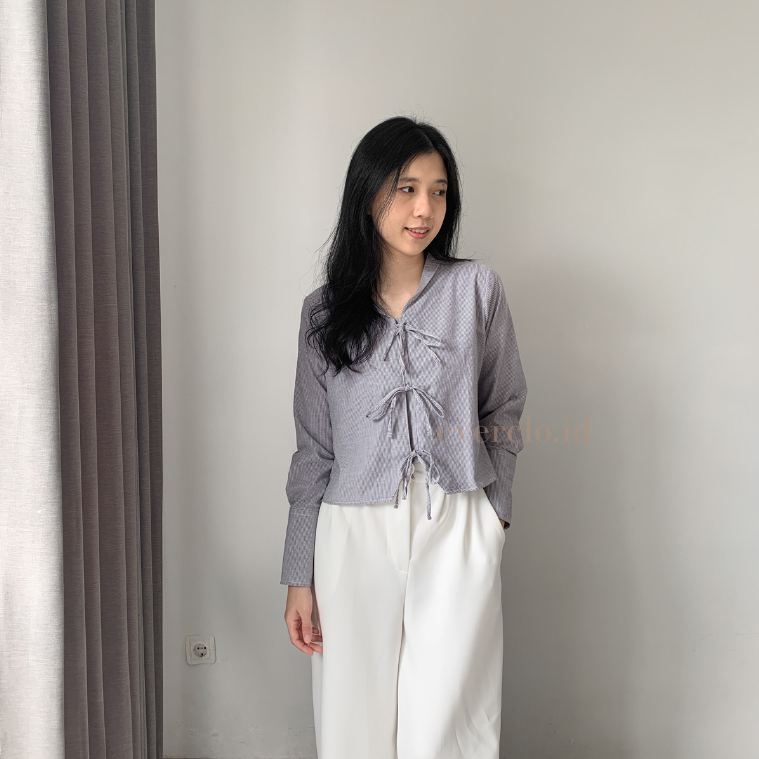 EVERCLO - Rael Longsleeves Top - เสื้อลายทางแขนยาวผู้หญิง