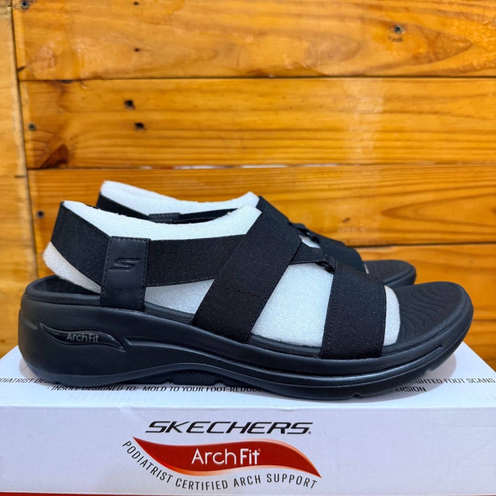 SKECHERS รองเท้าแตะผู้หญิง SKECHERS GO WALK ARCH FIT PLEASANT SANDALS 140805 รองเท้าแตะ SENYAWA STRA
