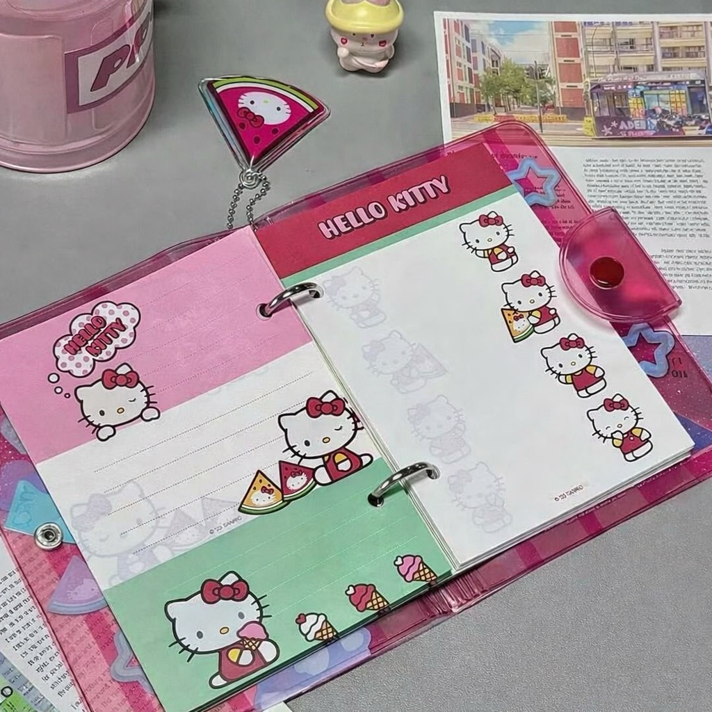[PREORDER Hello Kitty] B6 Loose-leaf Notebook – Waterproof & Aesthetic Notebook