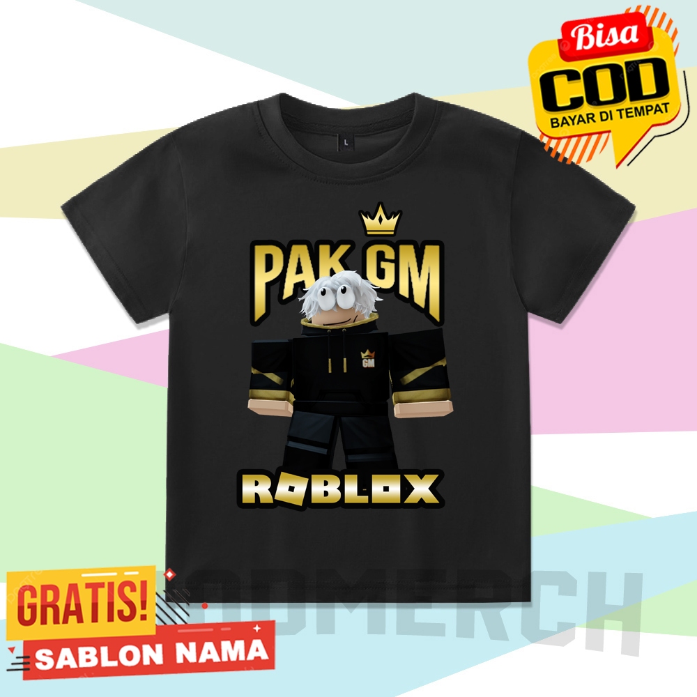 PAK GM ROBLOX KIDS เสื้อยืด ROBLOX PAK GM KIDS TOP เสื้อยืด