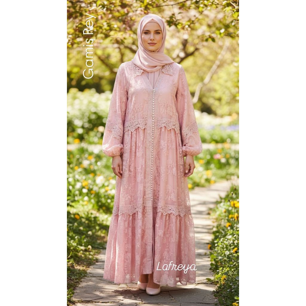 LFY Rey Rey Lafreya Organza งานปักเนียน (43404)