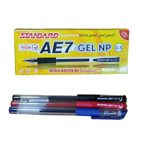 ปากกามาตรฐาน AE7 GEL NP 0.5 - 1 แพ็ค 12 ด้าม