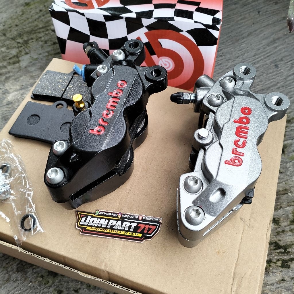 Brembo BIGPOT axsial 4piston caliper ชุด PNP ขายึดนินจา โช๊คหน้า Brembo 4piston caliper