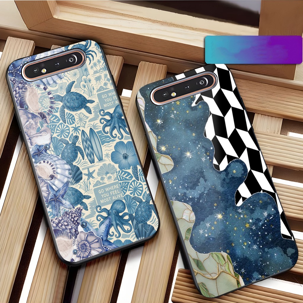 เคส HP Samsung A80 - N1 - [KK Motif No. 75] - Samsung A80 Fashion Softcase - Glossy Hardcase - Phone