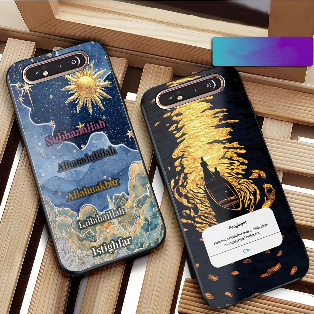 เคส HP Samsung A80 - N1 - [KK Motif No. 76] - Samsung A80 Fashion Softcase - Glossy Hardcase - Phone