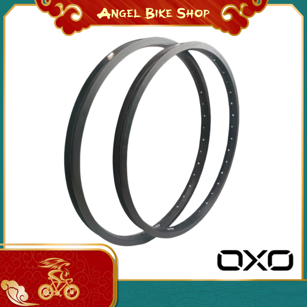 OXO ขอบโลหะผสม 26 นิ้ว 36H 14G 400G สีดํา