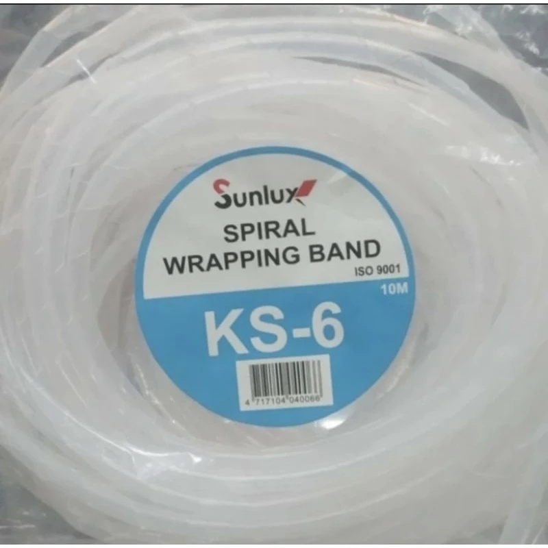 สายเกลียว/พันเกลียว/ห่อ/ตัวป้องกันสายเคเบิล SUNLUX KS6 KS8 KS10 KS12 KS15 KS19 สีขาว