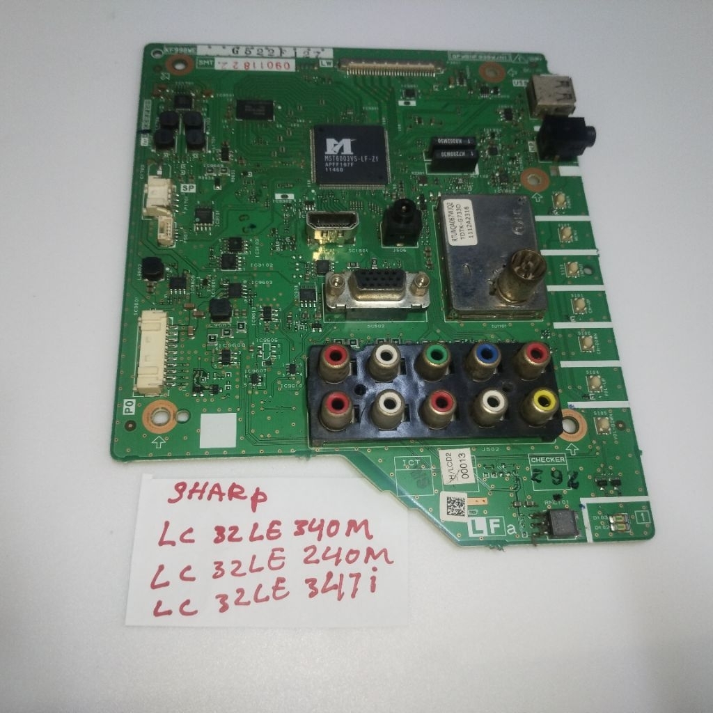บอร์ดหลักทีวี Sharp LC32LE340M LC32LE240M LC32LE347i