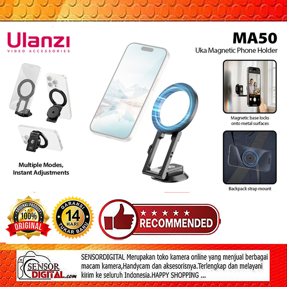 Ulanzi MA50 Uka ที่วางโทรศัพท์แม่เหล็กสําหรับ Magsafe Mini ขาตั้งกล้องสมาร์ทโฟน HP รับประกันอย่างเป็