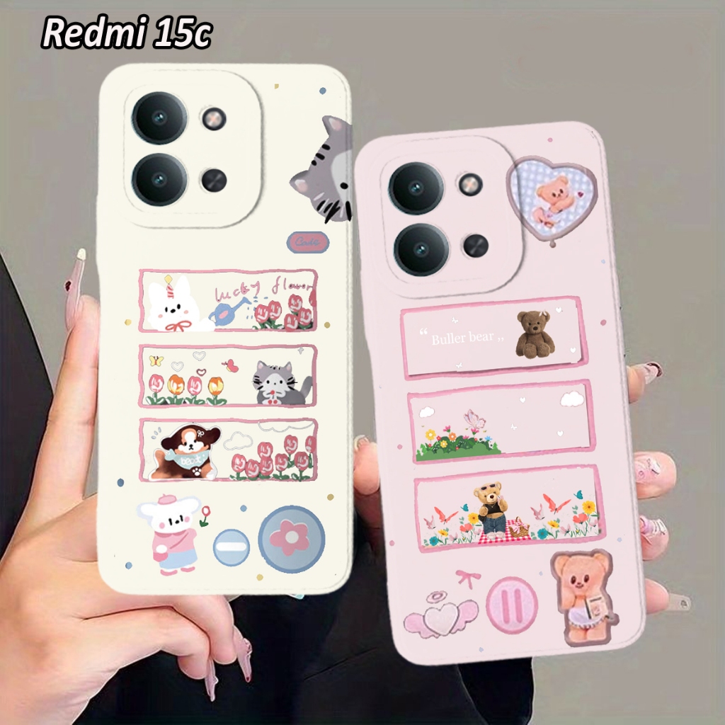 HP เคสล่าสุดสําหรับ Redmi 15c โทรศัพท์ 2025 - Softcase ซิลิโคน Redmi 15c 14c 9c 10c A5 C63 C53N 1139