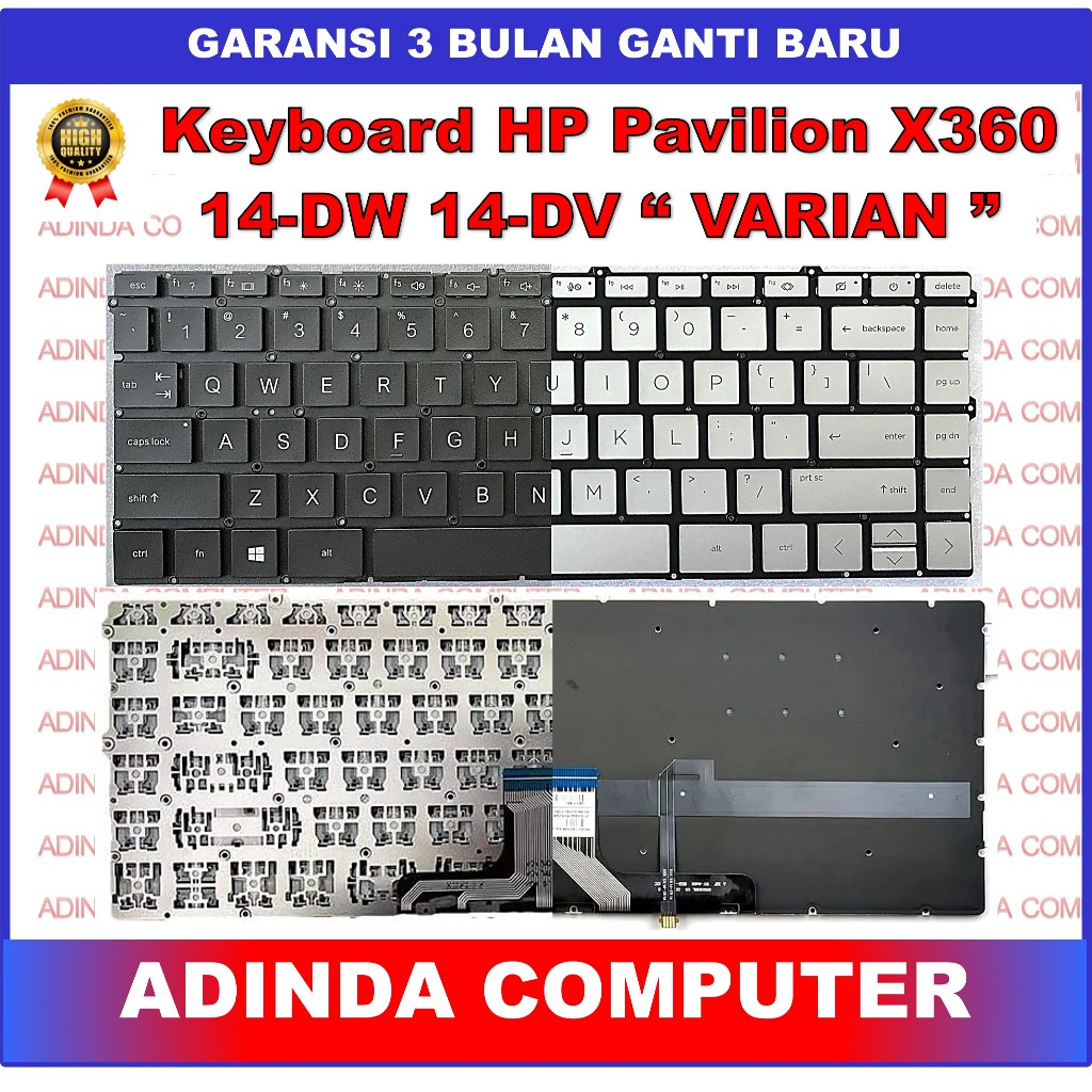 HP Pavilion X360 14-DW 14-DW1000 14T-DW000 14t-DW100 DW0052TU 14-DV0003TX 6070B คีย์บอร์ด1744903 แสง
