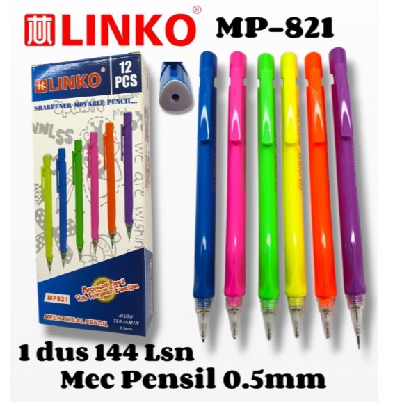 ดินสอกด Linko ขนาด 0.5mm / Linko Click Pencil 1 แพ็ค 12 ชิ้น MP-821