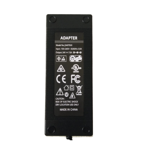 ADAPTER 24V 7.5A รุ่น J2407500 อะแดปเตอร์ DC Jack 5.5 มม. X 2.1 มม. - 2.5 มม.