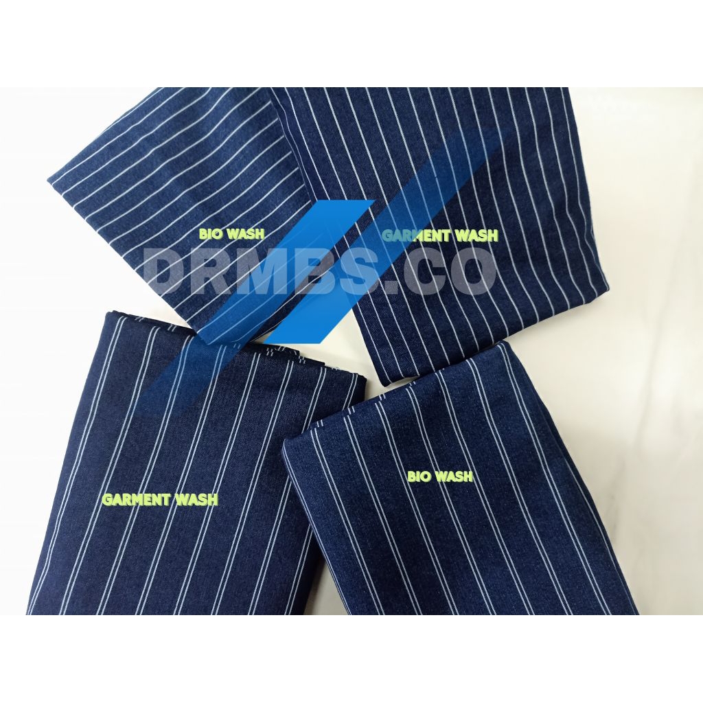 ดร.เอ็มบีเอส. CO DENIM STRIPE ALREADY WASHED STRIPE DENIM STRIPE 01 และ STRIPE 02 PREMIUM QUALITY 1.
