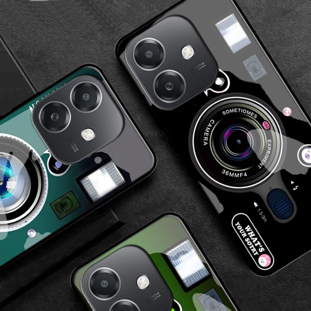 Softcase Glass Oppo A3X ใหม่ล่าสุด 2024 [FC76] เคส Oppo A3X - เคสมือถือ Oppo A3X - ฟิล์มกันรอยโทรศัพ