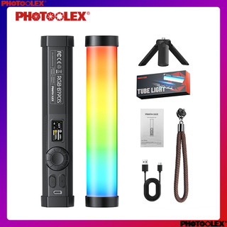 PHOTOOLEX B190S Lampu RGB Tabung Magnetik Baru Portable Mini CRI 96+ 2500-9900k 36K Colors Selfie HP Isi Meja Kecil Konten Creator Live Pemula