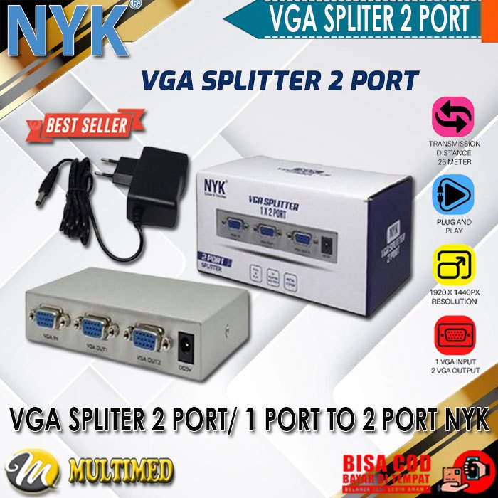 พอร์ต VGA Spliter 2*