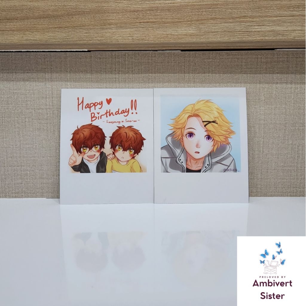 [ PRELOVED ] Polaroid 707 Saeran Saeyoung Yoosung Mystic Messenger Fan Art Collection