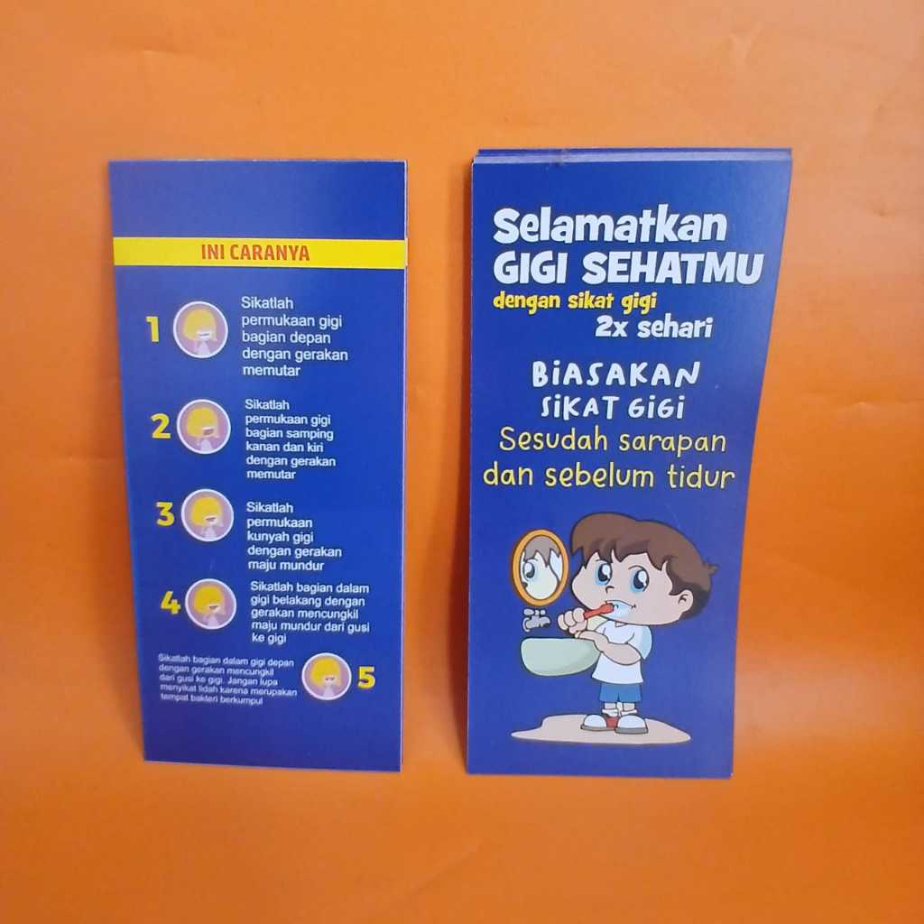 Flyer How to Brush Your Tooth - Flyer Save Your Healthy Tooth - Flyer สุขภาพทันตกรรม