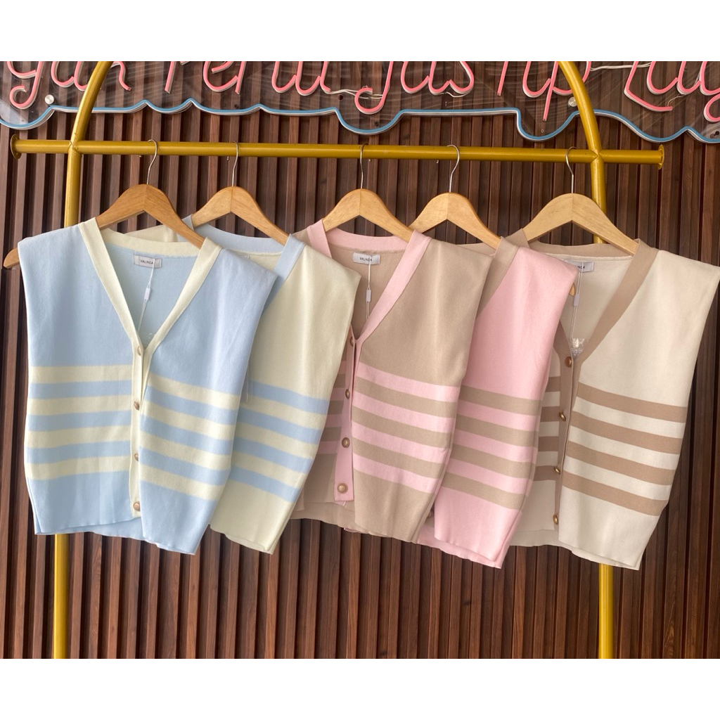 AMFA BOUTIQUE - IMPORTED WOMENS KNIT VEST BKK BRAND VALINDA