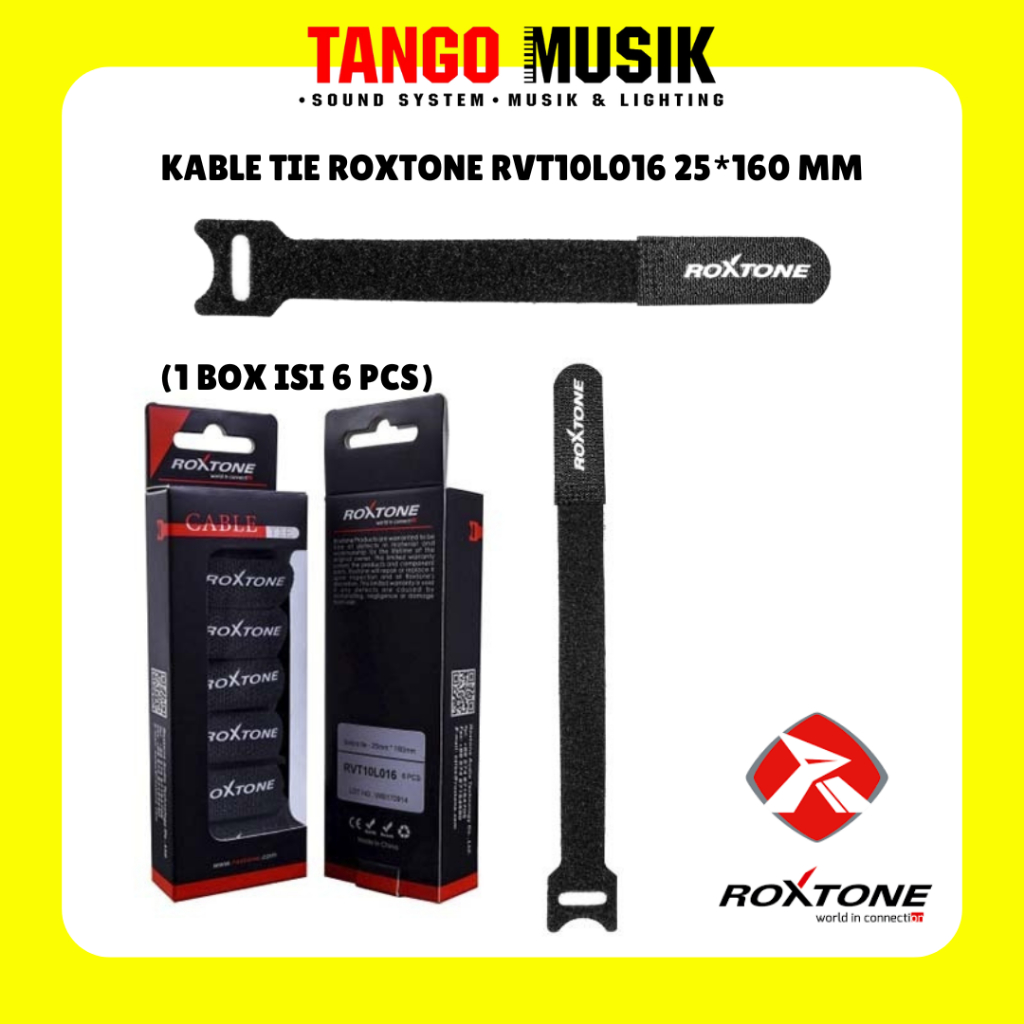 100% ORIGINAL ROXTONE RVT10L016 สาย TIE 25X160 MM (PRICE สําหรับ 1 ชิ้น) ORDER 6 ชิ้นสําหรับ 1 กล่อง