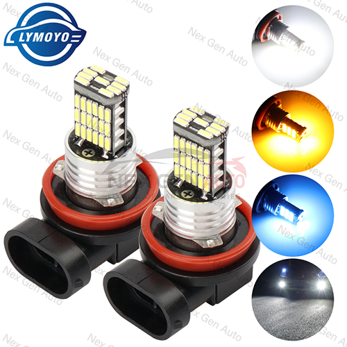 คู่ 2 ชิ้นไฟ LED ไฟตัดหมอก LED H11 H8 4300K 80W 1500LM Super Bright