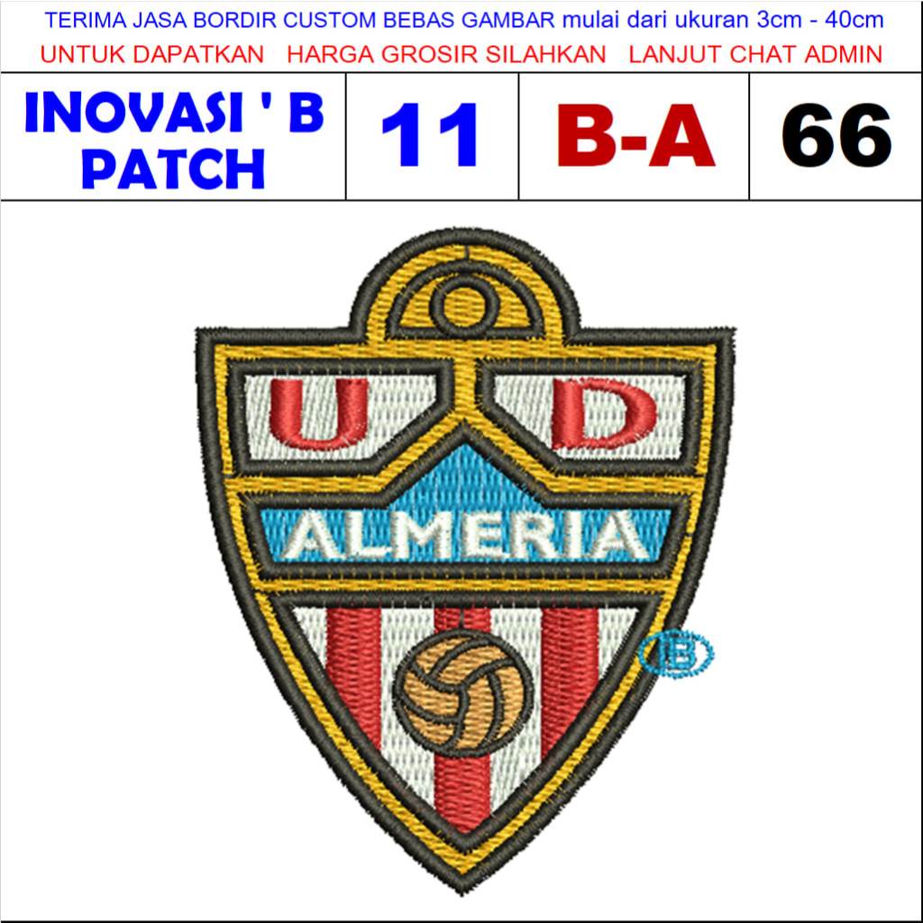 B-A66 ALDERIA CF LOGO EMBROIDERY PATCH SPANISH LALIGA FOOTBALL CLUB - INNOVATION EMBROIDERY PATCH TE