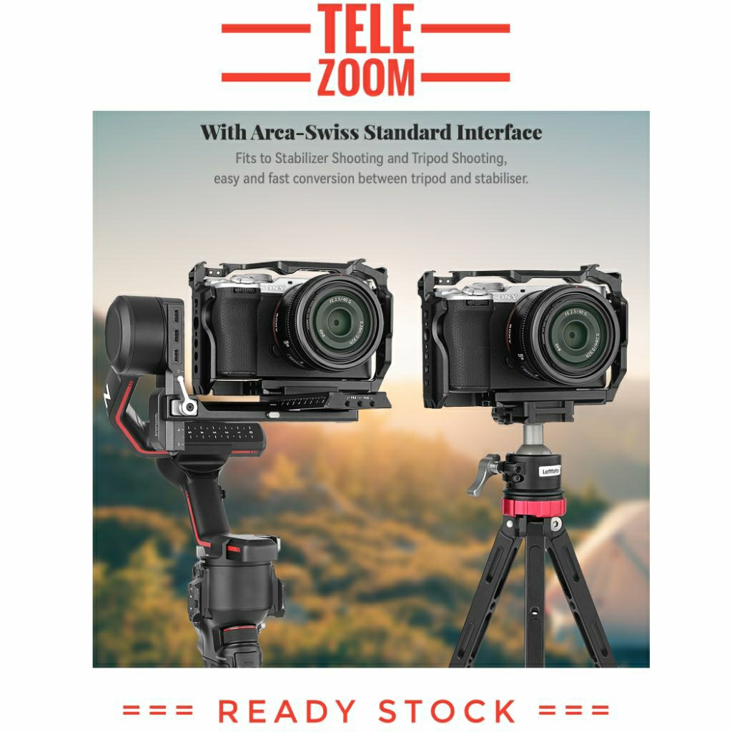 กรง Rig Sony A7CII A7C Mark II 2 A7CR กรอบวิดีโอวงเล็บ Grip Bracket มือแผ่นแนวตั้ง Videographer กล้อ