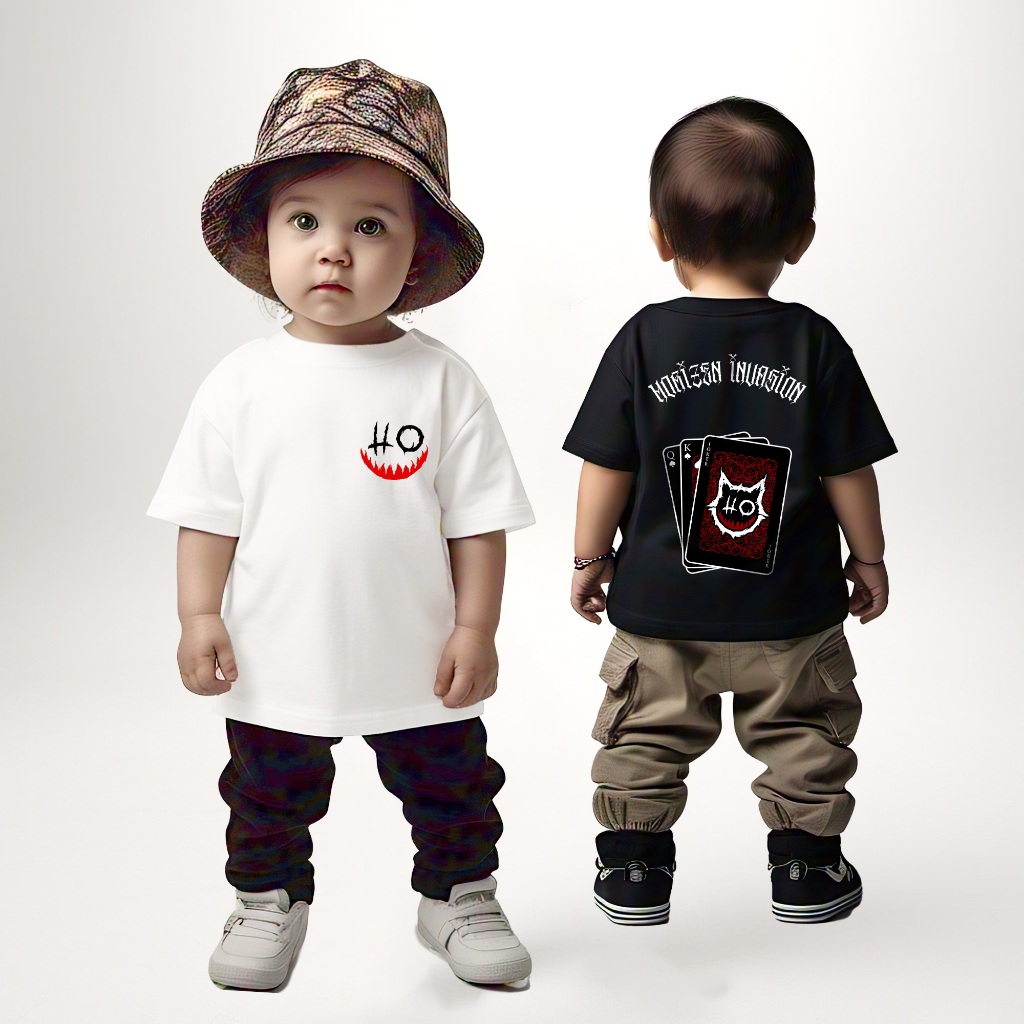 เสื้อยืดเด็ก Cotton Combed Horizen Unisex 24s - JOKER CARD